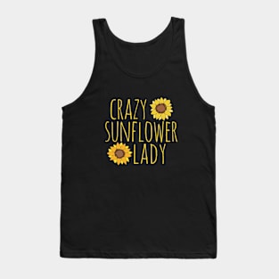 Crazy Sunflower Lady Tank Top